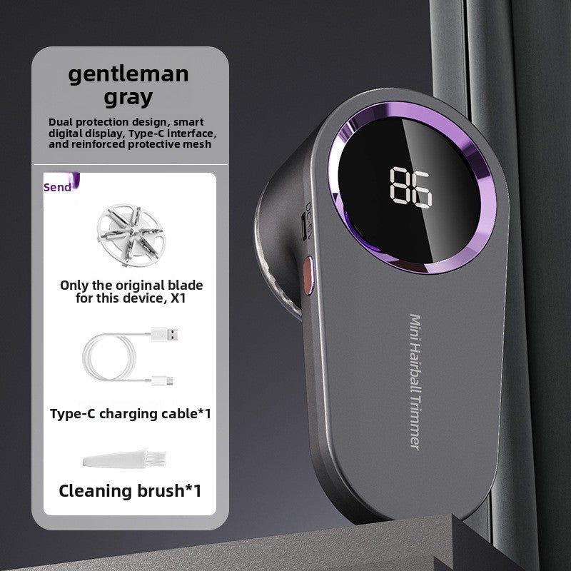 Rechargeable Fabric Hair Remover with Digital Display