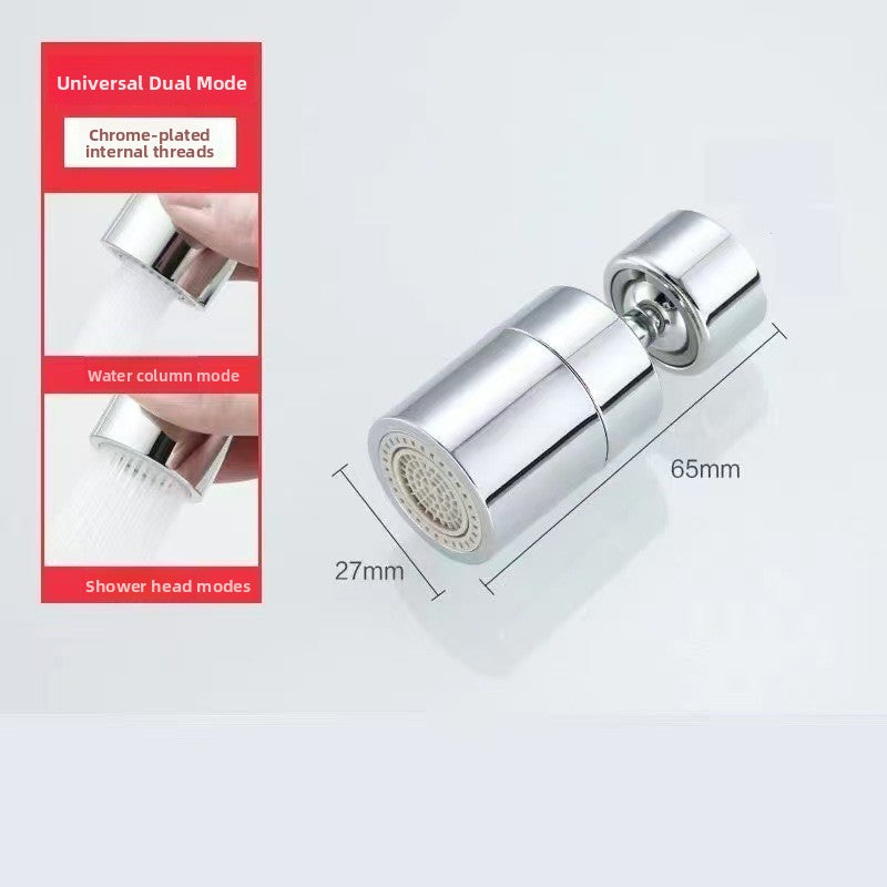Universal Rotating Faucet Extender with Filter