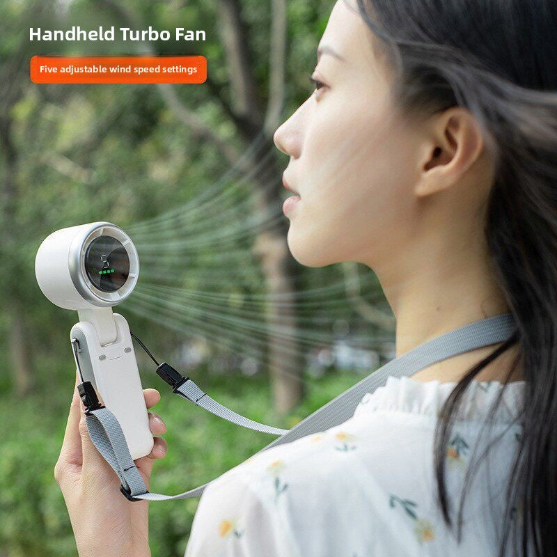 Portable Rechargeable Digital Display Handheld Fan