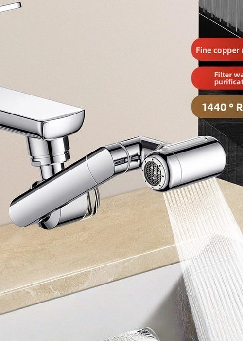 Universal Rotating Faucet Extender with Filter