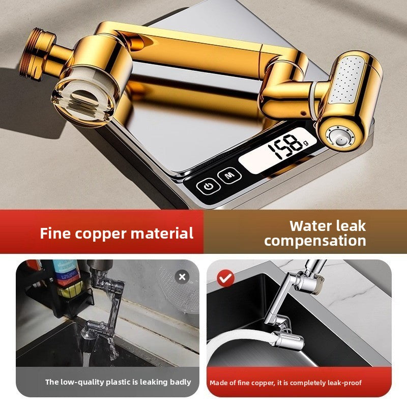 Universal Rotating Faucet Extender with Filter