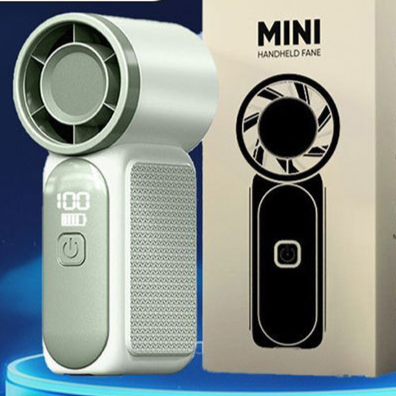 Portable Rechargeable Digital Display Handheld Fan