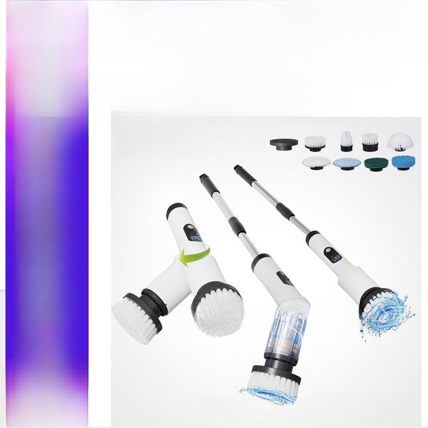 Multifunctional Electric Cleaning Brush with Interchangeable Heads